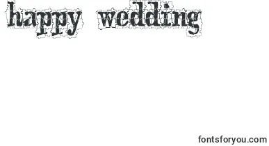 PuzzlefaceLeMonde font – happy Wedding Day Fonts